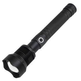 USB Rechargeable Outdoor High-Power Flashlight (Option: A Black)