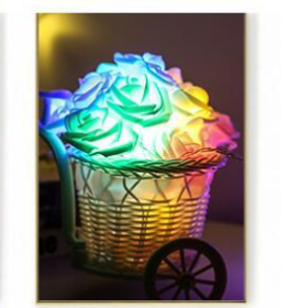 LED Rose Flower Lights (Option: Colorful-Battery-1m)