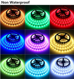 LED Light Strips Highlight 60 Light Beads Epoxy Waterproof Soft Strips (Option: IP20 red-200cm)