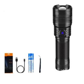 Telescopic Focusing Aluminum Alloy Rechargeable Flashlight (Option: L16X)