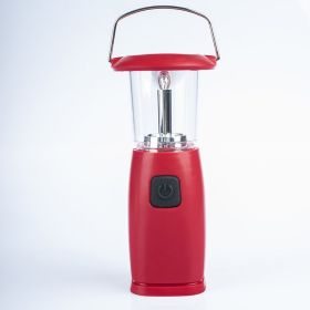 Household Solar Hand-cranking Rechargeable Light (Color: Red)