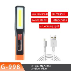 Work Light Auto Repair Super Bright Strong Light Led With Magnet Car Repair Lighting Flashlight (Option: G998)