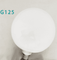 Milky White LED Glass Bulb Warm White Light Source (Option: G125-7W-Warm light)