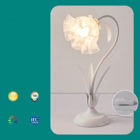 Bedside Flower Minimalist Creative Lily Of The Valley Flower Desk Lamp (Option: White-Light source free-220V US)